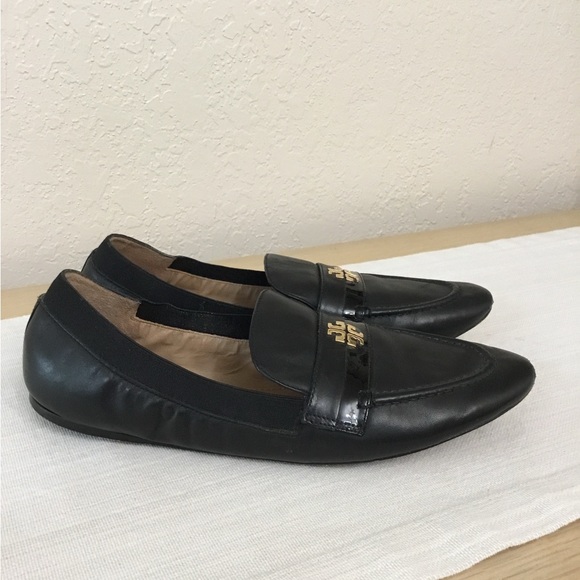Tory Burch Jolie Stretch-Leather Loafers in black size 8.5 - Picture 4 of 10